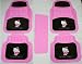 Hello Kitty Sanrio Pink Heavy-Duty 5 Pc Car Truck SUV Floor Mats Set