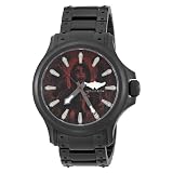 Affliction Men's AF1003 - BLK/RED Avenger Metal Red Dial Black Watch