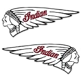 Indian Motorcycle Tank MOTO 2 sticker set 7 x 3 by VIP Stickers