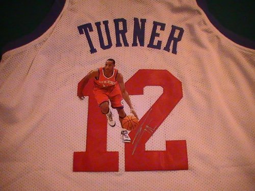 EVAN TURNER SIGNED AUTOGRAPHED JERSEY PHILADELPHIA 76ERS COA + PROOF PHOTO