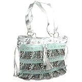 Chic Fabric and Lace Handbag by Denise Grace