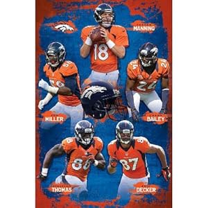 Amazon.com: Denver Broncos 2012-13 Team Football Poster: Prints ...