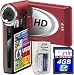 SVP T400-Red 1280x720p True HD Camcorder with 2.4 LCD (SVP 4GB SDHC Memory Card & AA Rechargeable Set Included)
