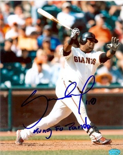 Pablo Sandoval Autographed/Hand Signed 8x10 Photo (San Francisco Giants) inscribed Kung Fu Panda