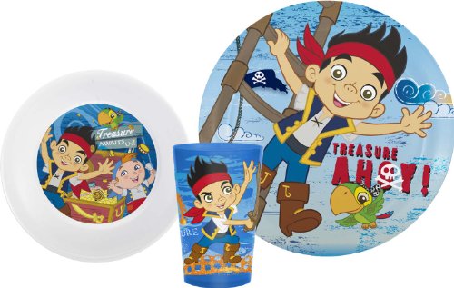 Zak! Designs Mealtime Set - Jake and the Neverland Pirates - 3 ct