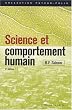 Science et comportement...