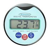 Premium Kiserena Digital Food Thermometer with the Largest Clear Resolution LCD Display- Quick Read Professional Chef Kitchen Meat Thermometer- Extra Long Stainless Steel Probe -58°f to 572°f Wide Temperature Range- Best Seller for Temperature Control Safe-waterproof-best Kitchen Recipe, Technique-come with Auto Shutdown, Hold Function- Remote, Wireless, Cute Handy Travel Size to Carry-great Food Safety Service Tool Use for Cooking Meat/toasting Turkey/steak/ BBQ Grill/grilling Chicken/ Pork Chop/ribs/refrigerator Storage/meat Lover, Riskfree Lifetime Money Back Guarantee.
