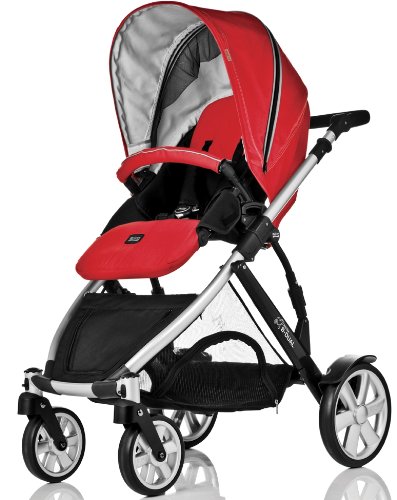 Britax B-Dual 4 Tandem/Double Inline Pushchair (Venetian Red)