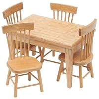 Dollhouse Miniature Oak Kitchen Table