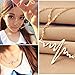 18k Rose Gold Plated Stainless-steel Heartbeat Necklace Lifeline Valentine's Day Gift for Her or Him