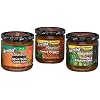 Arriba! Fire Roasted Southwestern Salsa Variety Pack (Sweet Pepper, Garlic & Cilantro, Black Bean & Corn), 16-Ounce Jars (Pack of 3)