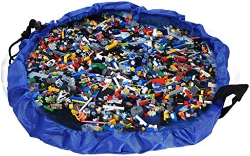 Baby Toys Storage Bag, Baby Play Mat, Pack Baby Toys, Playmat for babies,Playroom Storage Bag, Bag Organizer for Baby Toys,Play Floor Mat Toy Storage Bag Organizer(Blue)