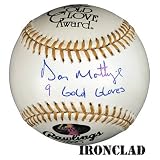 Autographed Gold Glove Baseball with 9 Gold Gloves Insc