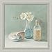 Freesia Spa by Danhui Nai Blue Bathroom Bath Spa Wall Art Print Framed Décor