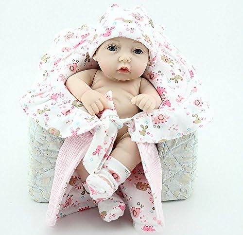 Cute Waterproof Lifelike Lovely Reborn Baby Doll Blue Girl 11inch/28cm