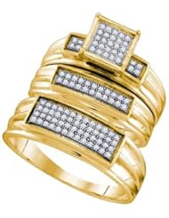 0.31CTW DIAMOND FASHION TRIO SET