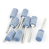 uxcell マウントポイント　研削ヘッド　メタル製　シルバートーン 3mmシャンク径 10mmヘッダサイズ 8個入り