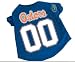 Officially Licensed by NCAA - Florida Gators Dog Football Jersey- Medium