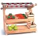 Wooden Market Stall With 2 Crates [Toy]
