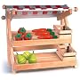 Wooden Market Stall With 2 Crates [Toy]