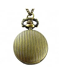 Youyoupifa Wholesale 5pcs/lot Full Hunter Bronze White Dial Case Stylish Retro Design Quartz Pocket Watch NBW0PH7129-CO3