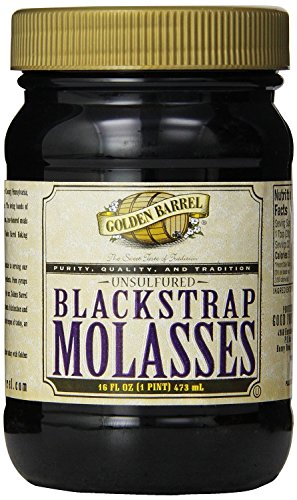 Golden Barrel Blackstrap Molasses, 16 Oz. Wide Mouth (Pack of 2)