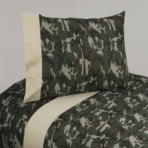 4pc Queen Sheet Set for Green Camo Bedding Collection by Sweet Jojo Designs 4pc Queen Sheet Set for Green Camo Bedding Collection by Sweet Jojo Designs