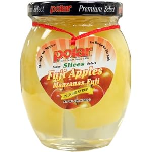 Fuji Apple Slice in Light Syrup in Jar 12 10oz. by Polar