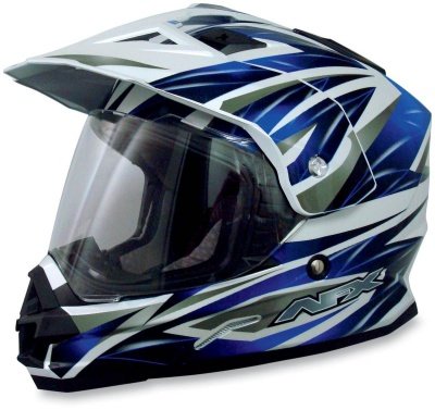 AFX FX-39 Dual Sport Helmet, Blue Multi, Size: Sm, Primary Color: Blue, Helmet Type: Offroad Helmets, Helmet Category: Offroad 0110-2485 On Sale