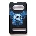 Back Cover For HTC EVO 4G (Sprint) Rubberized Snap-on Protector Hard Cover "Tribal Skull" Design