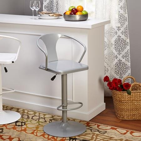 Retro Max Adjustable Height Swivel Bar Stool Tractor Seat Barstool Set Table with back covers 30 inches