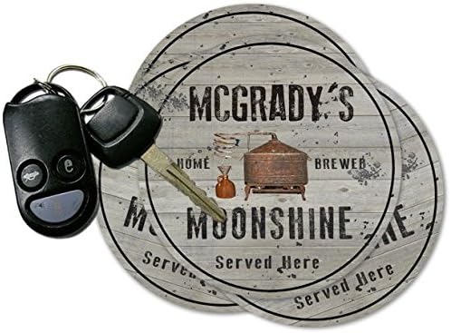 MCGRADY'S Home Brewed Moonshine Coasters - Set of 4