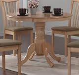 Round Dining Table in Maple - Coaster
