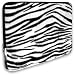 Zebra Animal Print Faux-fur Carrying Case Sleeve for Apple MacBook 13" Notebook Laptop Computer