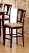 2 Cherry Finish Solid Wood Counter Height Bar Stool/Stools Chair