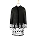 Appliqued Wool Long Jacket (Petite, Tall & Misses Sizes XS-3X)