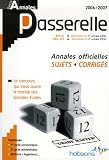 Annales Passerelle ESC Concours 2006 : Sujets et corrigés
