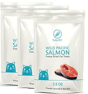 Wild Pacific Freeze Dried Salmon Cat & Dog Treats 2.5oz by TickledPet (2.5oz/3-Pack) Wild Pacific Freeze Dried Salmon Cat & Dog Treats 2.5oz by TickledPet (2.5oz/3-Pack)