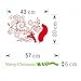 dzt1968 Wall Quotes Decal Wall Sticker Christmas Removable Vinyl Art Window Wall Sticker Decals Home Decor,Size: 4955cm