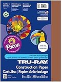 Tru-Ray Construction Paper, 9"X12", Warm Brown, 50 Sheets