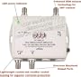 2-Port Bi-Directional Cable TV HDTV Amplifier Splitter Signal Booster with Passive Return Path