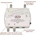 2-Port Bi-Directional Cable TV HDTV Amplifier Splitter Signal Booster with Passive Return Path