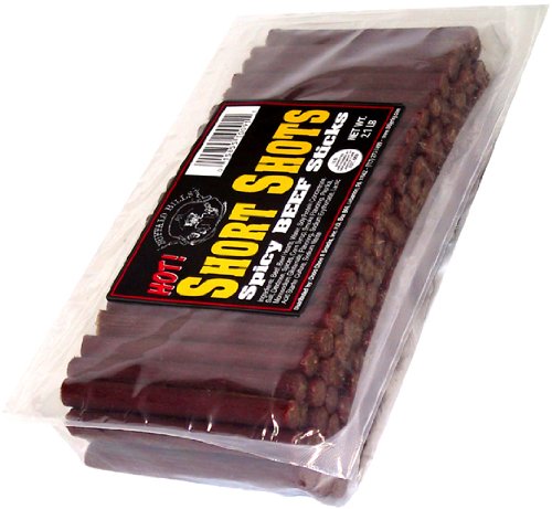 Buffalo Bills 2.1lbs Hot Short Shots (120 beef sticks per bag) by Choo Choo R Snacks, Inc.