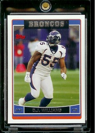 2006 Topps # 175 D J Williams - Denver Broncos - NFL Football Card