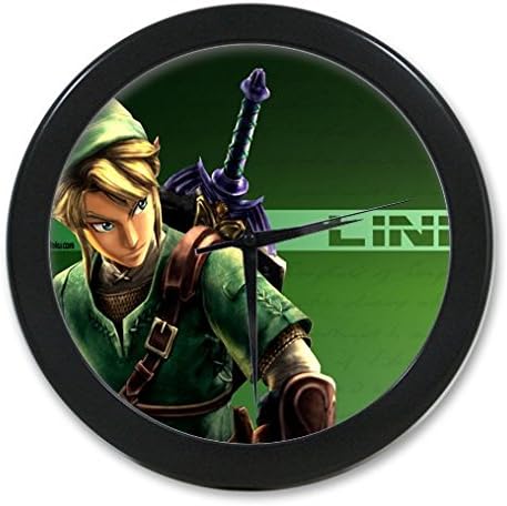 Personalized Custom the Legend of Zelda series 9.65" elegant wall clockfor Home Decoration And Unique Gift/ Black Frame