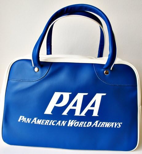 PAA Pan American World Airways Carry on Bag, Pan Am Sport Style Bag, Classic Retro Airline Bag, Airline Hostess Inflight Bag
