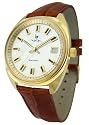 Lip Créateur - 1880602 - Président - Montre Homme - Quartz Analogique - Cadran Blanc - Bracelet Cuir Marron