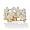 Diamond Accent 18k over Sterling Silver Butterfly Ring Size 5