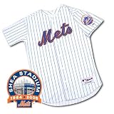 New York Mets Authentic Home Jersey w/2008 Shea Stadium Commemorative Patch