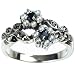 Gemini Silver Natural Seed Pearl Ring, Sapphire - Dahlia Vintage Collection